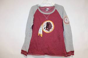 lot 205 image: NFL Team Apparel Womens Washington Redskins Sweatshirt - Size Medium