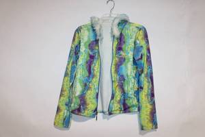 lot 206 image: CRUSH Faux Fur Lined Hooded Jacket with Snake Print Design - Size S