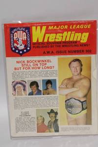 lot A-235 image: 1983 AWA Wrestling Souvenir Program Issue No. 302 Featuring Nick Bockwinkel & Hulk Hogan