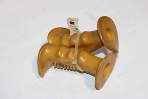 lot 243 image: Vintage Bakelite Hair Curlers Pair