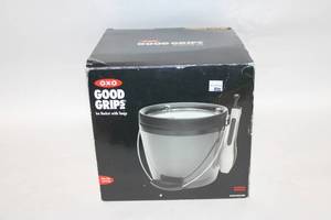 lot 255 image: Oxo Good Grips Ice Bucket with Tongs