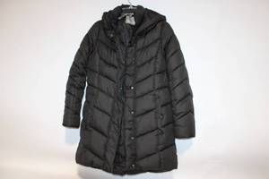 lot 345 image: Falls Creek Womens Black Quilted Winter Coat Size S