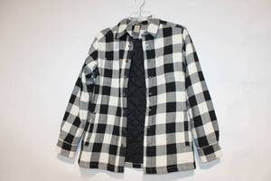lot 353 image: Duluth Trading Co. XS Black and White Plaid Flannel Jacket