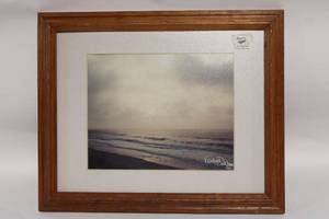 lot 358 image: Framed Signed Coastal Photograph by Vidal Weldon