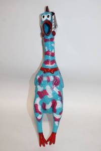 lot 373 image: Heart to Tail Dog Toy Chicken - Vinyl Squeaker Toy