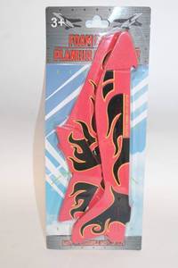 lot 381 image: Foam Glider Plane with Flame Design