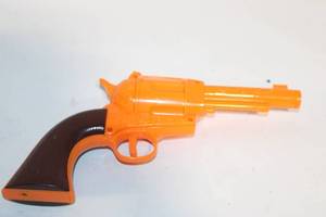 lot 382 image: Vintage Style Orange Toy Revolver