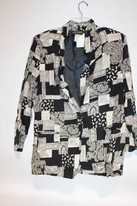 lot 427 image: Requirements Womens Blazer with Abstract Pattern, Size 16