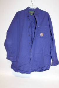 lot 434 image: Hunting Horn Classics Size L Mens Purple Button-Up Shirt
