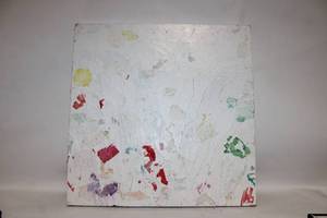 lot 450 image: Abstract Mixed Media Artwork on Canvas