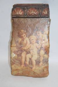 lot 483 image: Vintage Cherub Wall Plaque with Embossed Shell Design
