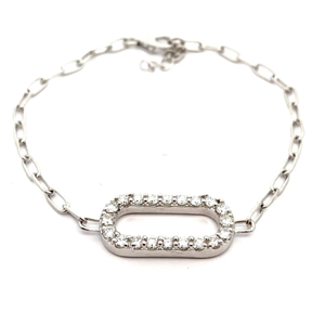 NEW 1.25 Carat Diamond Pav Paperclip Chain Bracelet VIDEO