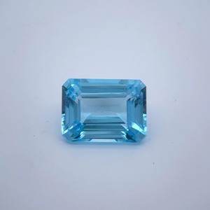 15.87 CT Striking Blue TopazEmerald-Cut Gemstone