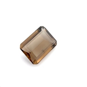 17.76 CT Elegant Smoky QuartzEmerald-Cut Gemstone