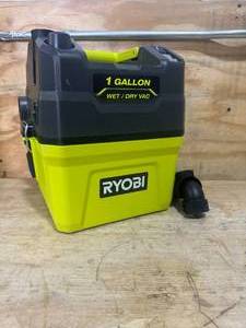 lot 26 image: RYOBI PCL733B ONE 18V Cordless 1 Gal. WetDry Vacuum