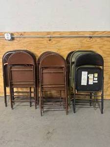 lot 101 image: Lot of 11 Folding Chairs