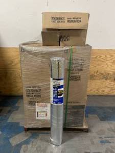 lot 45 image: EVERBILT Lot of 6 Cases of- 48 in. x 25 ft. Double Reflective Insulation Radiant Barrier (6 rolls per case)