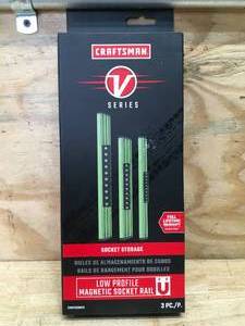 lot 69 image: Craftsman Low Profile Magnetic Socket Rails Model # CMMT92001V 02212512