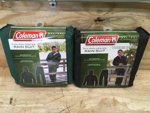 lot 93 image: Lot of 2 - Coleman 3XLarge4XLarge Unisex PVCPolyester Rain Suits