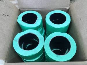lot 94 image: Box of 24 - Rolls of Green Masking Tape