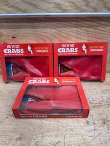lot 145 image: Lot of 3 Youve Got Crabs by Exploding Kittens Imitation Crab Expansion Kits