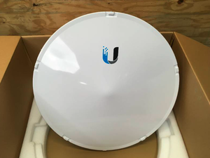 lot 30A image: Ubiquiti Air Fiber X 11 GHz 35 dBi Dish Antenna Model # AF-11G35
