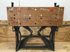 lot 123 image: BLACKDECKER Workmate Folding Portable Sawhorse Workbench