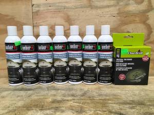 lot 89 image: Lot of 7 Bottles of - Weber Stubborn Stain Remover For Grills and a Universal Tube Burner Electrode