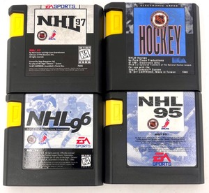 lot 425 image: Set of 4 Sega Genesis NHL Game Cartridges NHL 94, NHL 95, NHL 96, NHL 97
