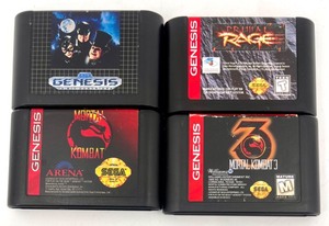 lot 426 image: Set of 4 Sega Genesis Games including Mortal Kombat II & III