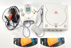 lot 436 image: Sega Dreamcast Console with Controller and Jump Pack