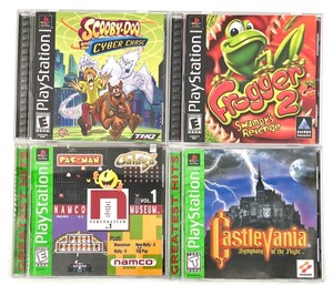 lot 602 image: Set of 4 PlayStation Games Great Hits including Scooby-Doo and Castlevania