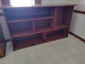 lot 49 image: Solid Wood Shelving Unit