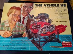 lot 99 image: Vintage The Visible V-8 Assembly Kit NIB