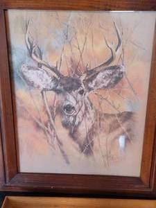 lot 70 image: Two Deer Art Pieces