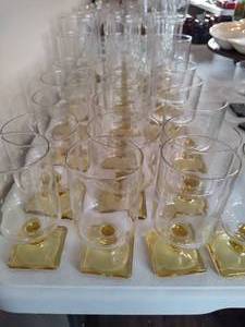 lot 58 image: Federal Glass Nordic Topaz Glassware