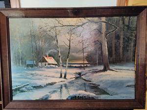 lot 67 image: Signed Robert Wood Framed Art