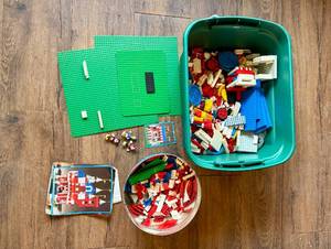 lot 56 image: Lot of Misc. Plastic Building Blocks - Lego and Tandem Toys