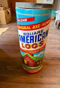 lot 83 image: Halsam Original Axe-Hewn Square American Logs Toy