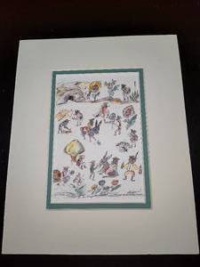 lot 64 image: Little People Signed by Ted DeGrazia