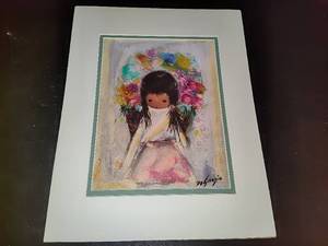 lot 61 image: Flower Girl Signed by Ted DeGrazia