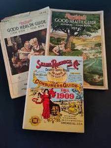 lot 185 image: 1909 Vintage Sears and Rawleighs Health Guides