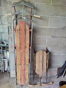 lot 189 image: Two Vintage Sleds