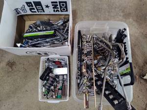 lot 214 image: Huge Lot of Asst Wrenches & Sockets