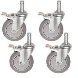 lot 21 image: Lot of 5 in. Heavy Duty Industrial Stem Casters (4-Pack) by HDX Customer Returns See Pictures