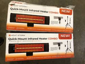 lot 36 image: Lot of Heat Storm  Quick- Mount Infrared Heater Combo Customer Returns See Pictures