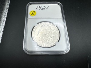 lot 37 image: 1921  Morgan Silver Dollar