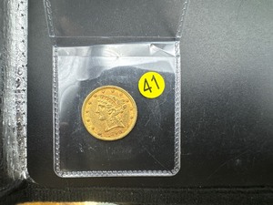 1898 Gold Liberty Head $5.00 Coin (0.2419 Oz. of Gold) - PCGS Price Guide for an XF40 is $705.00