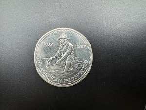 lot 48 image: 1987 Engelhard 1 Oz. Silver Prospector