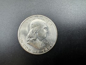 1949-S BU Silver Franklin Half Dollar From Complete set